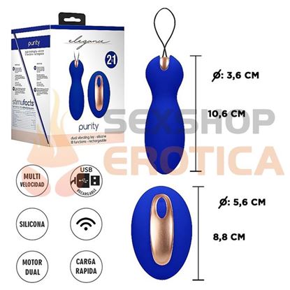 Doble vibrador con control remoto y carga USB